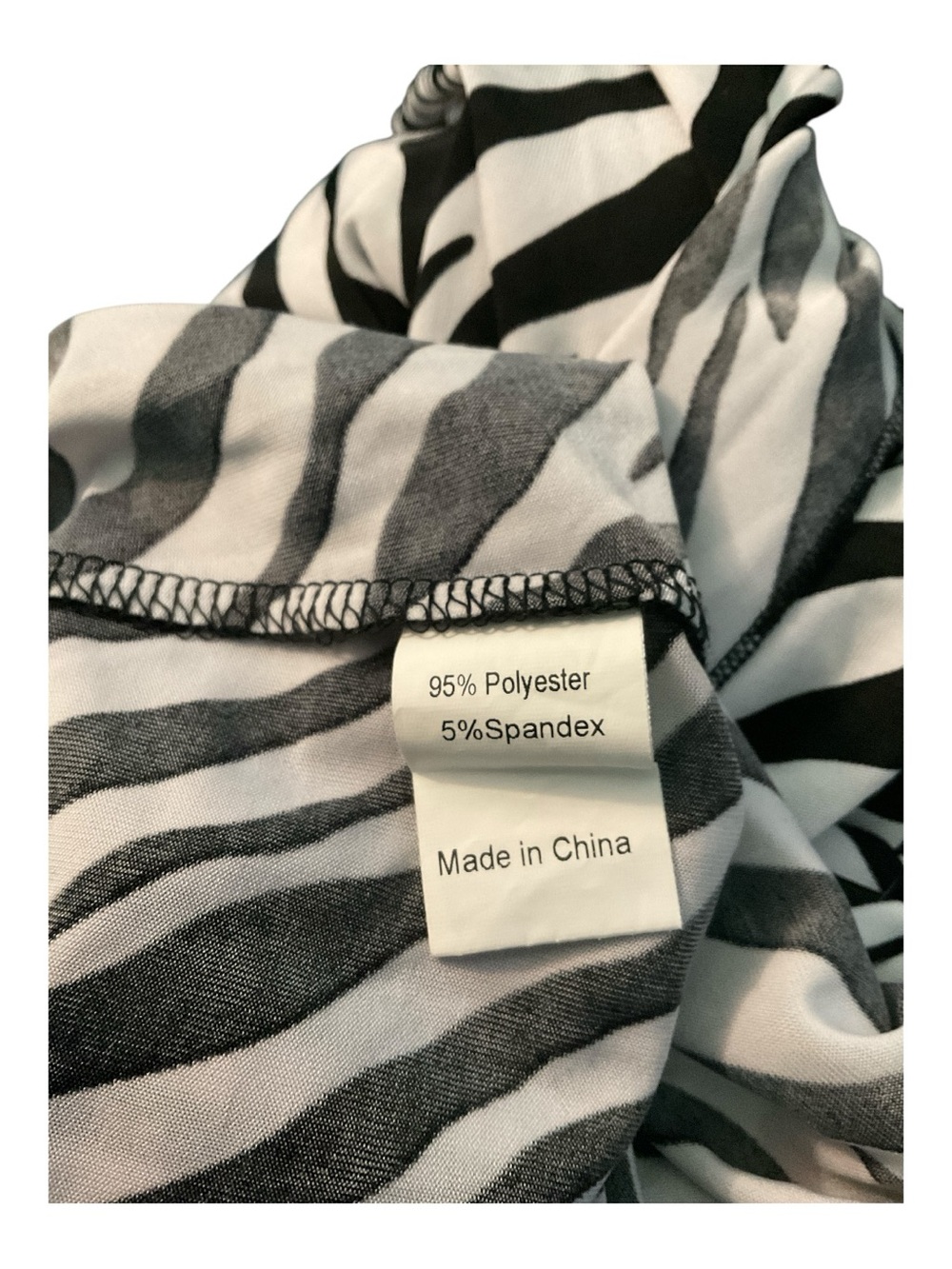 Zebra Print Open Front 2X Cardigan Oversized Draped Lightweight Preloved A28 - Picture 4 of 4